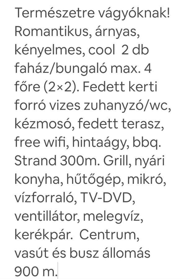 Relax Bungalow Terrace, Glamping Fahaz Siófok Exteriör bild